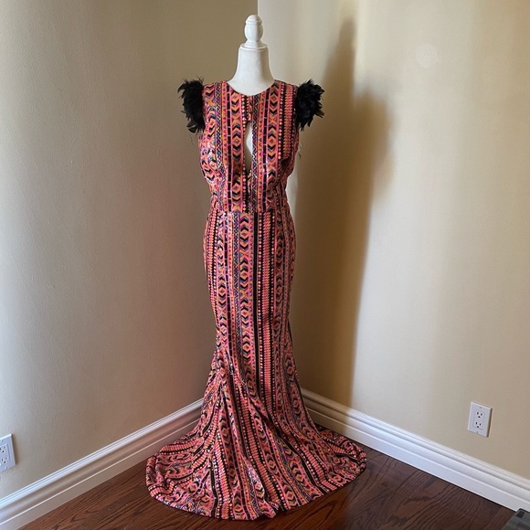 🎃Sequins Stripes Maxi Dress - Picture 1 of 10